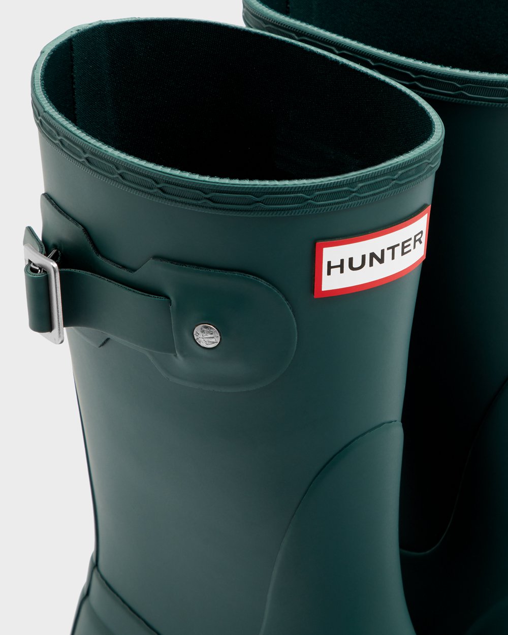 Womens Hunter Original - Short Rain Boots Green - 6218-AIUPR